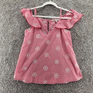 Gypsie & Moondust small red gingham summer blouse